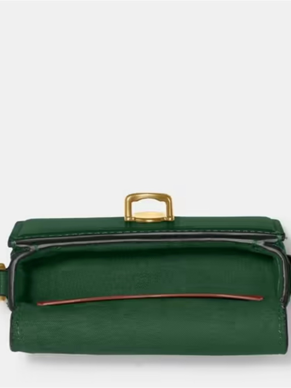 Coach Emerald Green Leather Crossbody with Gold C Turnlock - Picture 7 of 11